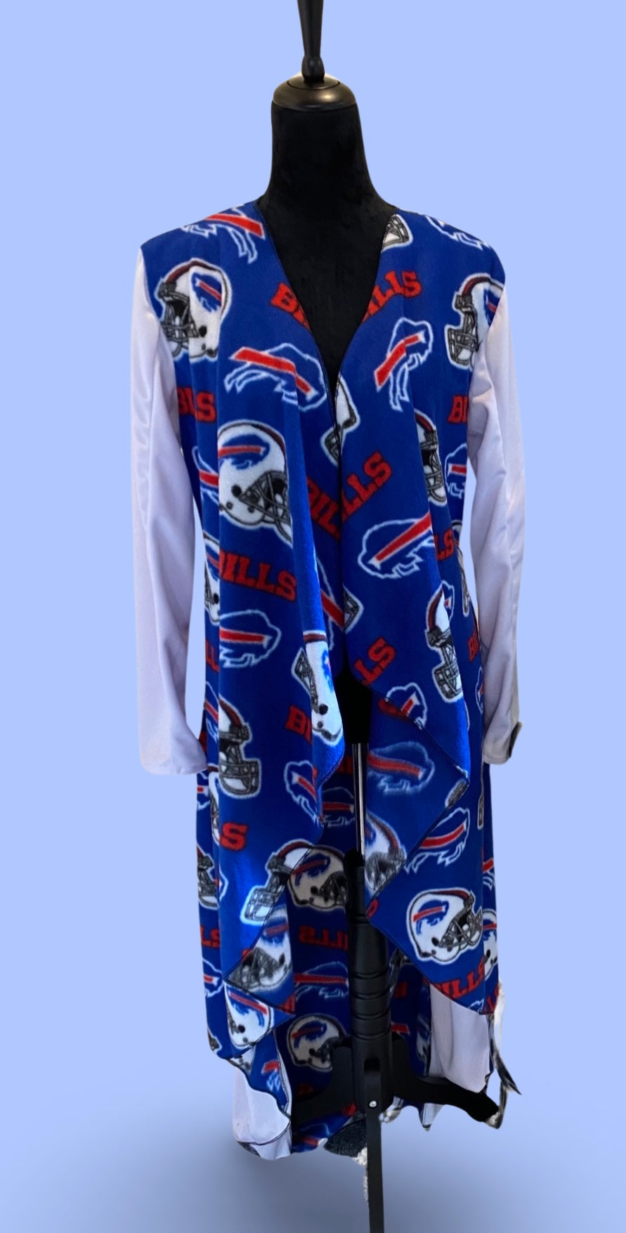 5 Piece Fleece Cardigan Set: Buffalo Bills Print