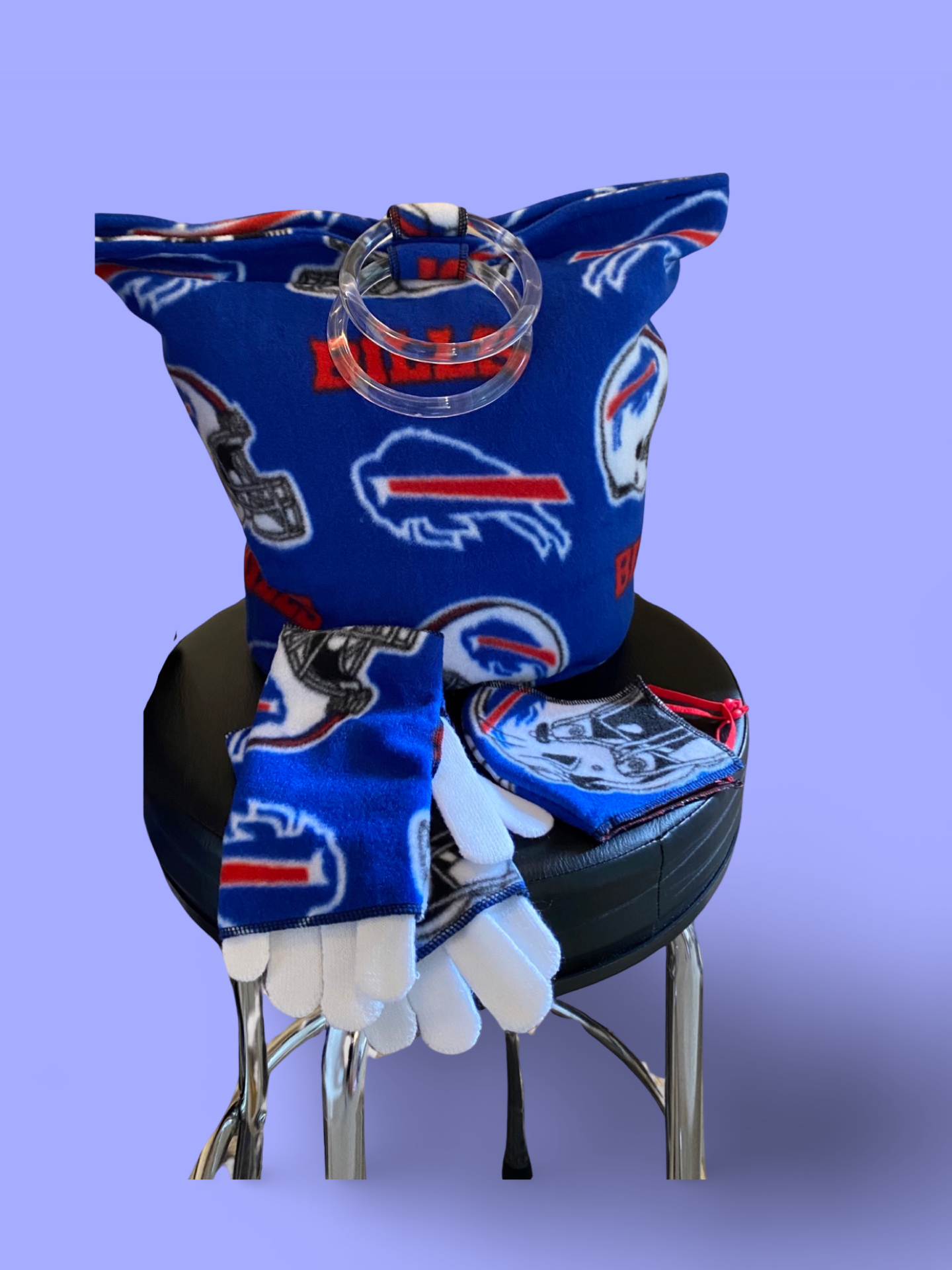 7 piece poncho set:Buffalo Bills Print