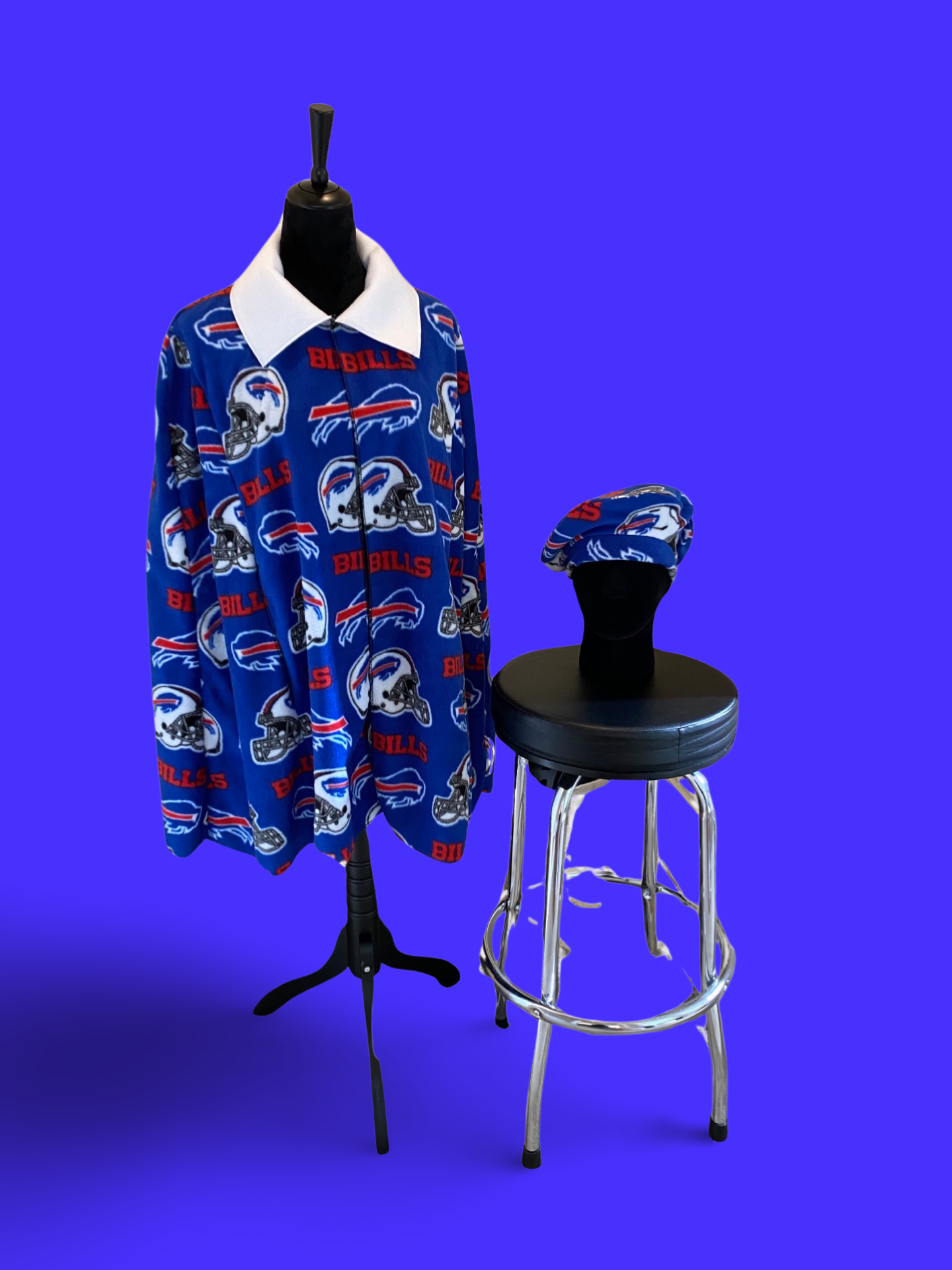 5-piece Fleece Cape Set: Buffalo Bills Print